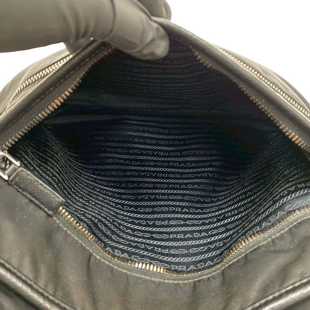 PRADA Black Leather Saffiano Messenger Shoulder Bag - Picture 10 of 10